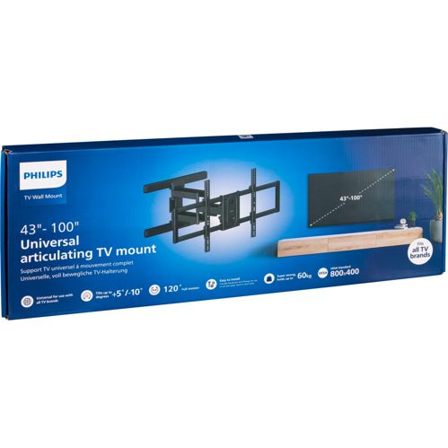 Philips TV-Wandhalterung Universal 43-100 schwenkbar