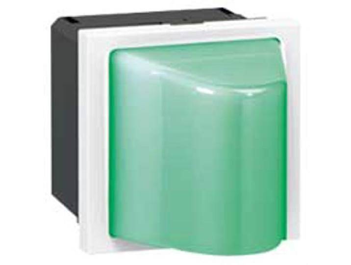 Legrand 078572 Mosaic Hublot\, 2 Modules\, 230V\, 0.2W ou 1W\, Vert
