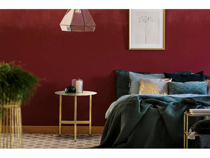Beistelltisch KAYOOM Pero 125, Minimalistisches Design, Passt zu jedem Einrichtungsstil , gold, B:40cm H:54cm T:40cm, 100% Edelstahl, Tische, Beistelltisch, Gestelldesign aus Edelstahl, runde Ablagefläche, minimalistisch