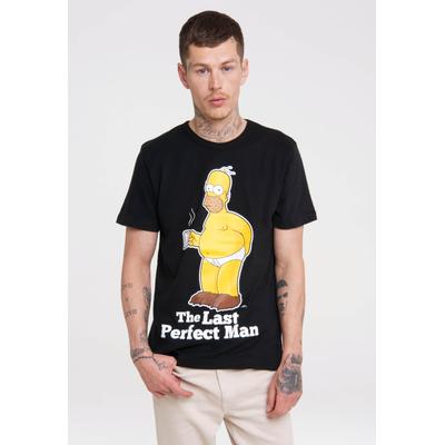 T-Shirt LOGOSHIRT "The Simpsons", Herren, Gr. XS, schwarz, 100% Baumwolle, bedruckt, normal, Rundhals, Shirts T-Shirt, mit lizenziertem Originaldesign