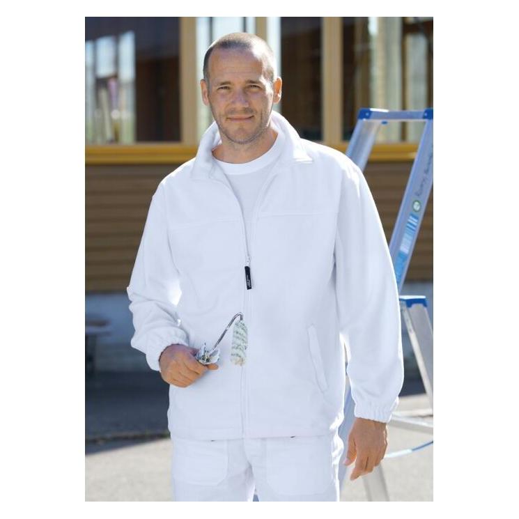 James & Nicholson Herren Fleecejacke "JN044" weiss Grösse XL (XL) (10006183219887)