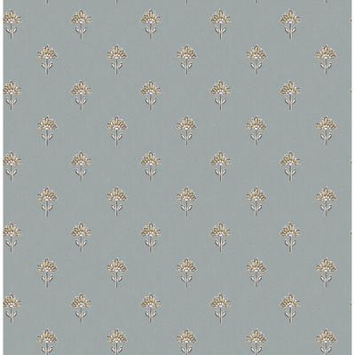 Chesapeake Surdiva Denim Floral Fan Wallpaper