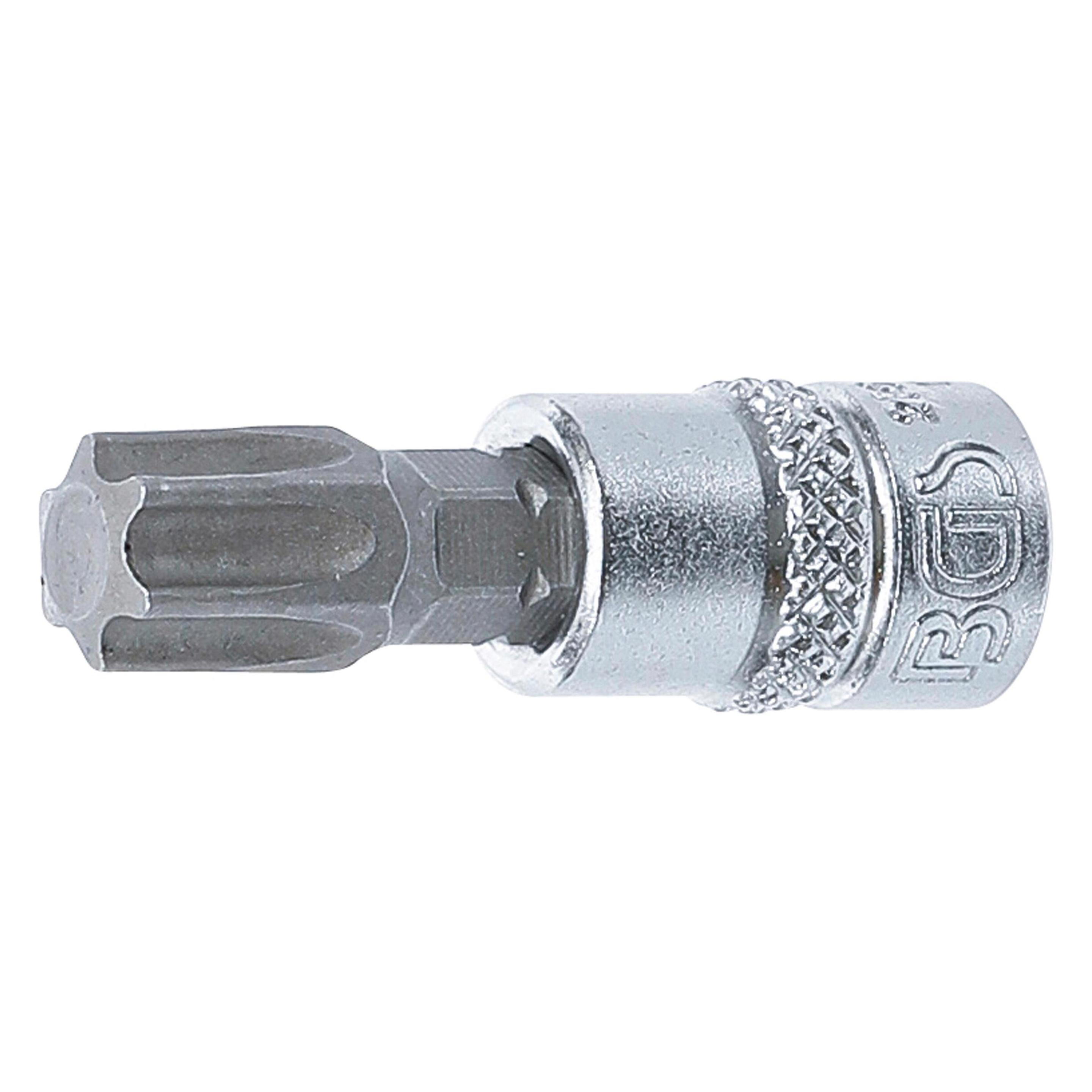 BGS Bit-Einsatz Antrieb Innenvierkant 6,3 mm (1/4") T-Profil (für Torx) T50 (Innenvierkant) (2164-T50)