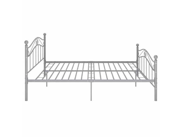 LEMON®Cadre de lit - gris - Structure de lit double - Métal 180x200cm 301 - Soldes
