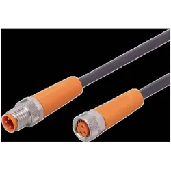 IFM Verbindungskabel, Elektronikkabel + Stecker, Schwarz