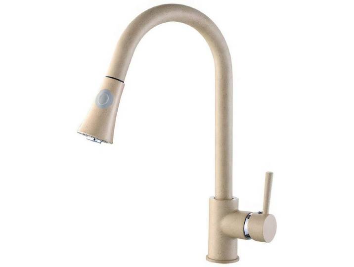 KOLMAN Küchenarmatur DARU Wasserhahn Mischbatterie für Küche in Beige