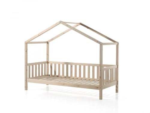 Vipack Bedhuisje Dallas 2 met matras, Bruin, 90 x 200 cm