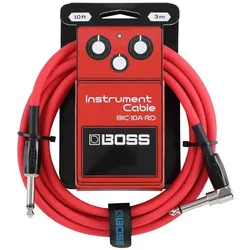 BOSS (Electronics) BIC-10A Instrumentenkabel (3 m, 6.3mm Klinkenkabel), Audiokabel