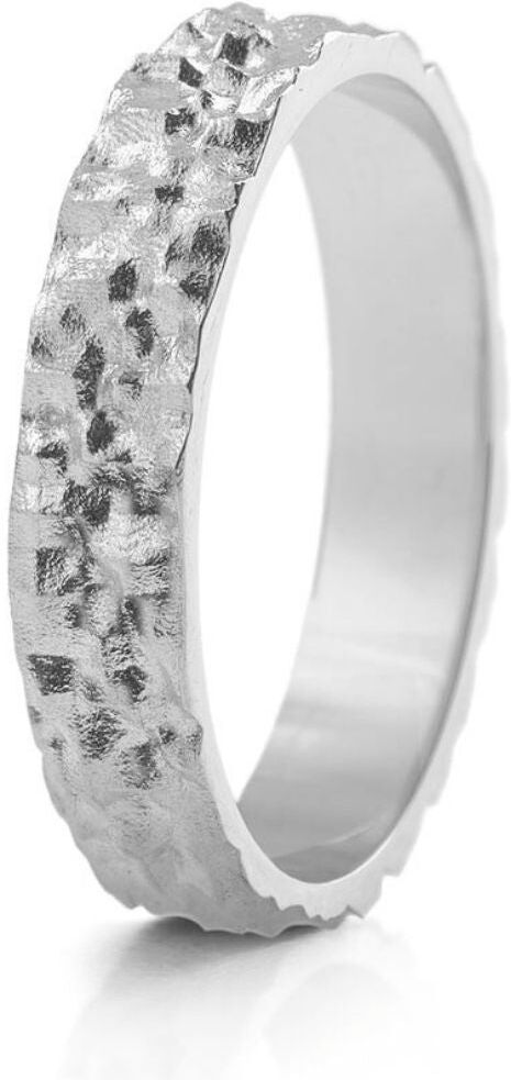 Lumoava Polku sormus 5mm, hopea