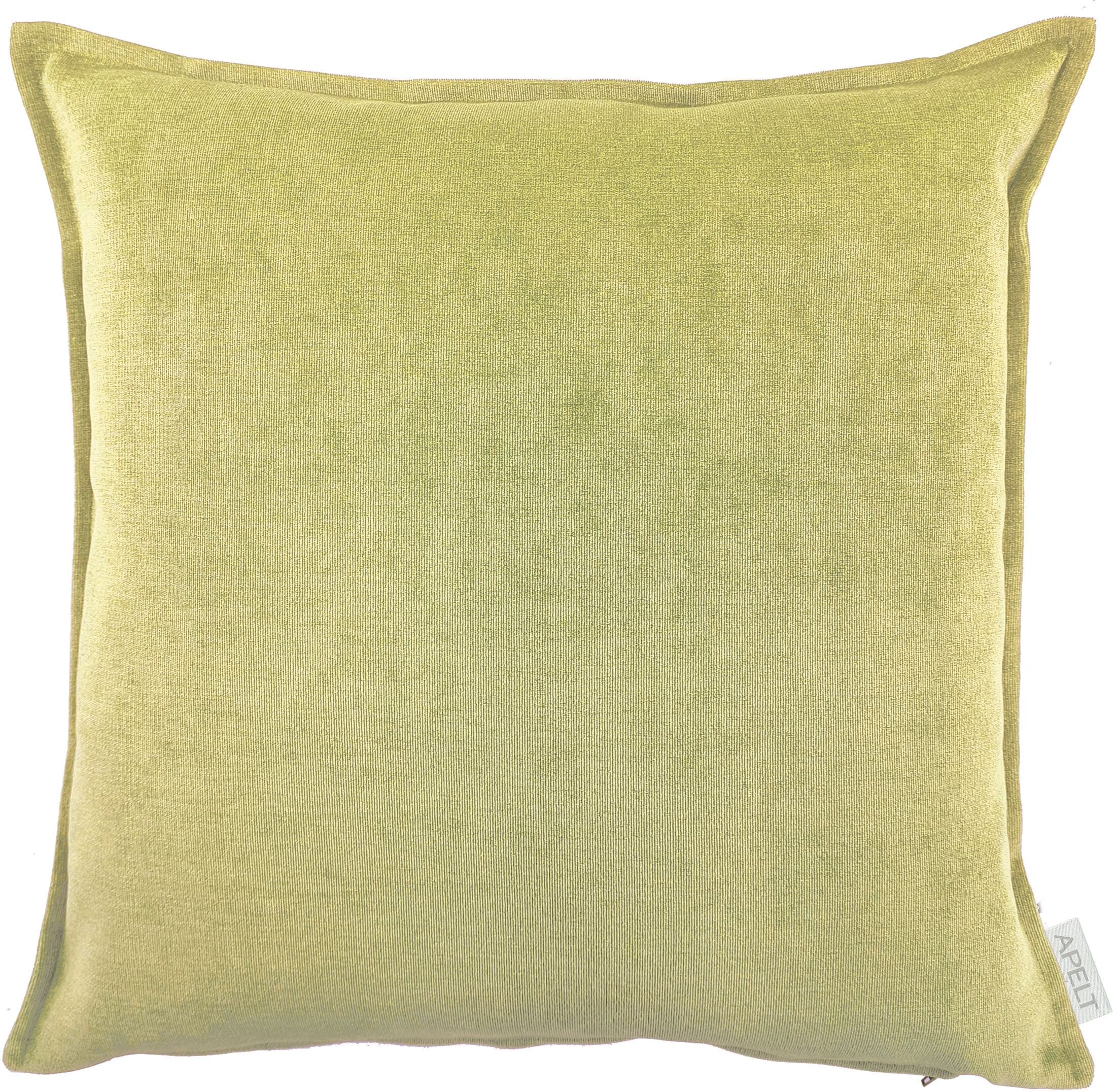 Dekokissen APELT "Tahoe", grün, B:45cm H:5cm L:45cm, Baumwolle, Polyester, Dekokissen_Sitzkissen_Kissenhüllen, Dekokissen