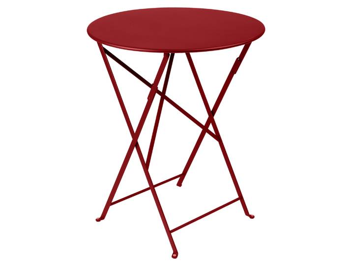 Bistro Tisch, Stahl, Ø 60 cm, Kompakte Eleganz, Klassisch