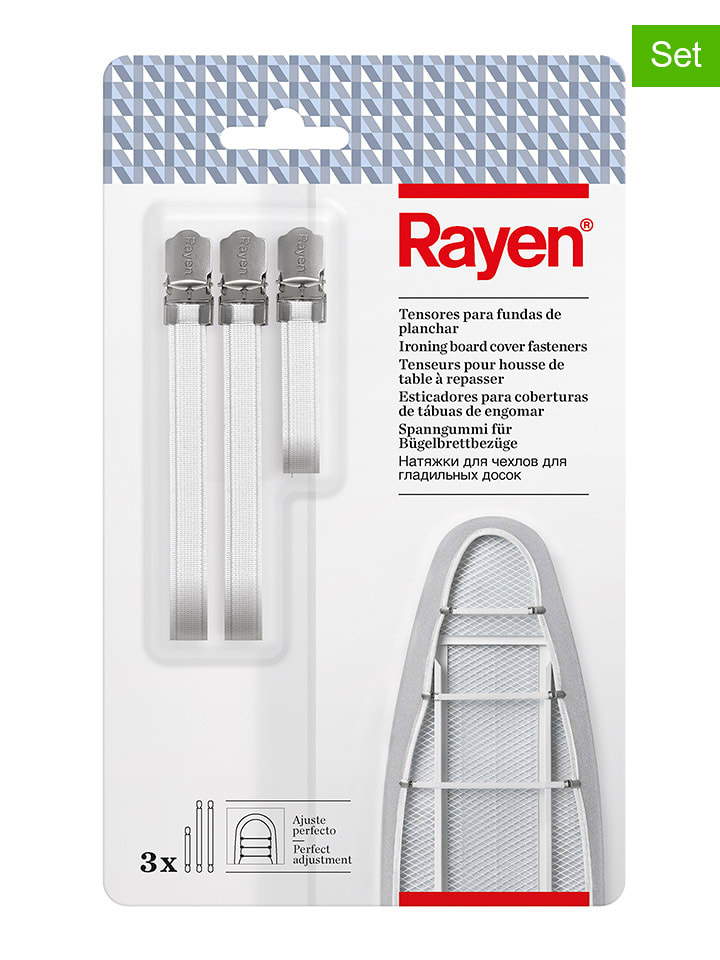 Rayen 3er-Set: Bügeltisch-Tensoren in Weiß - onesize