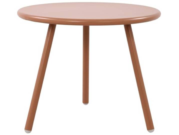 CLP Couchtisch Berea I Runder Loungetisch für draußen und drinnen I Gartentisch wetterfest und UV-beständig I Outdoor Beistelltisch, Farbe: Terracotta