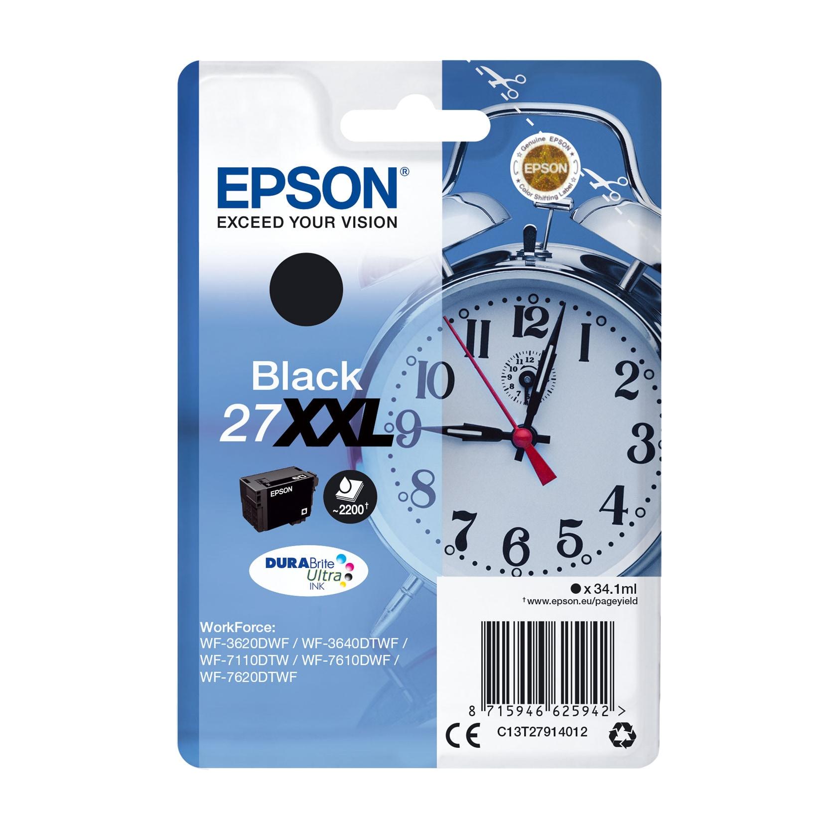 Epson T2791 XXL Wecker schwarz Druckerpatrone