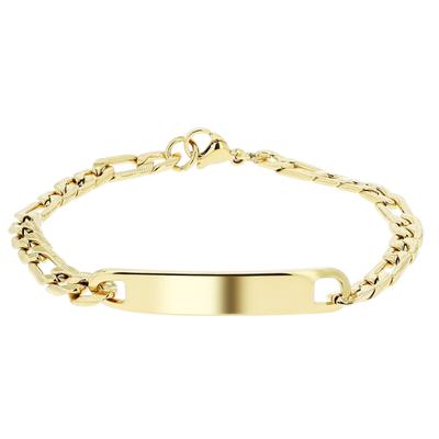 Armband ADELIA´S "Armband aus Edelstahl 18 cm", gold, Armbänder, Damen, 18cm, Edelstahl, Armband, Perfekt als Geschenk zum Jubiläum