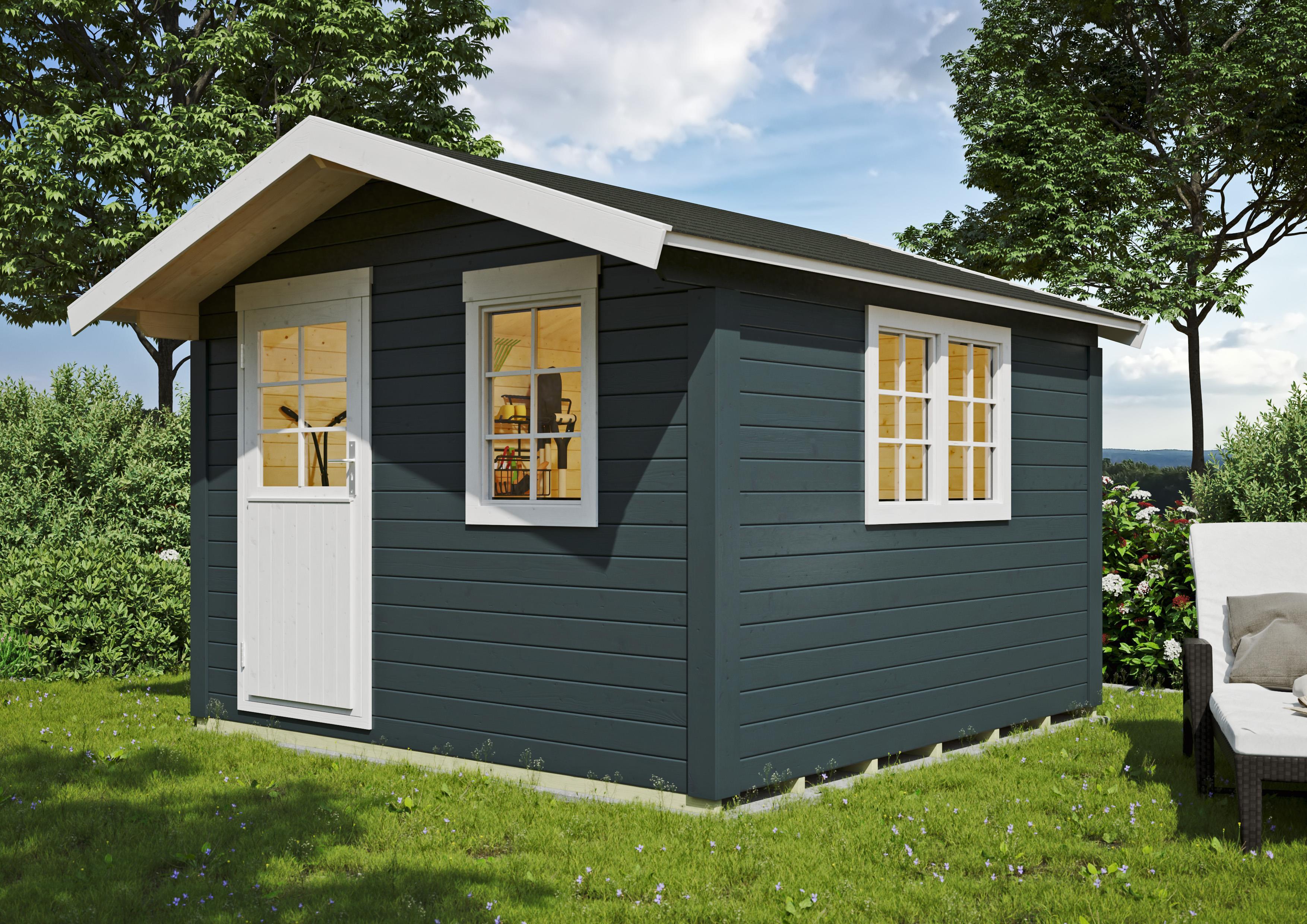 Gartenhaus Beverly 3,00x3,00 m - inklusive hochwertigen Dachschindeln