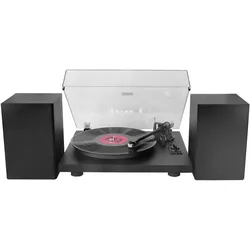 Soundmaster PL711SW (Manuell), Plattenspieler, Schwarz
