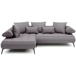 Ecksofa Seledo Stoff Silver