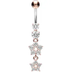 Titan Bananabell mit 925er Silber-Design 2 KRISTALLBLUMEN