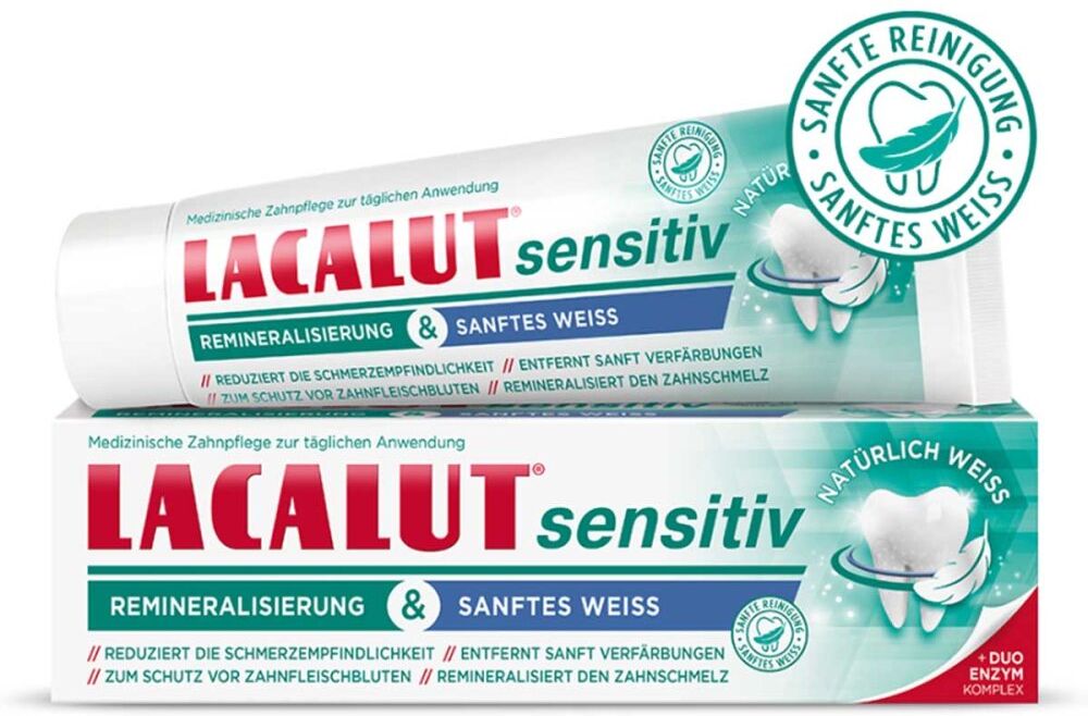 Lacalut sensitiv Remineralisierung & sanftes Weiss 75ml