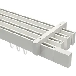 GARDINENSTANGE INNENLAUF Smartline Lox 160 cm, 4-läufig, 14x35 mm Weiß