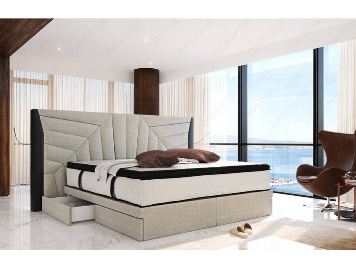 Boxspringbett Monaco Stoffbezug