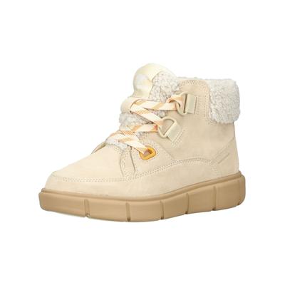 Schnürstiefelette SOREL "Sorel Stiefelette Veloursleder/Textil", Damen, Gr. 38, beige (honey), Textil, Veloursleder, Schuhe Schnürstiefelette