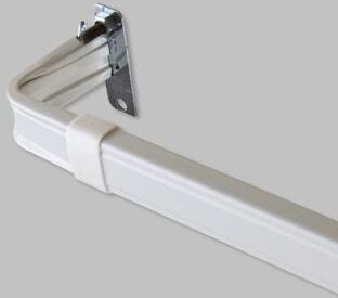InStyleDesign Adjustable Lockseam Curtain Rod with 2 inch Clearance