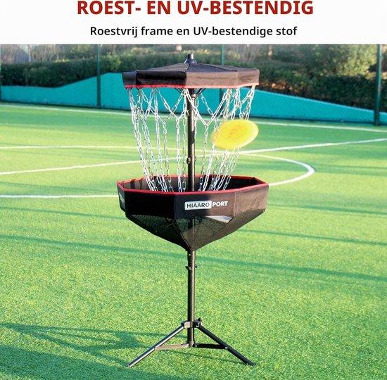 Tragbarer Disc Golf Korb - Blau - Zusammenklappbar - Mit 16 robusten Ketten - Für Disc Golf Training