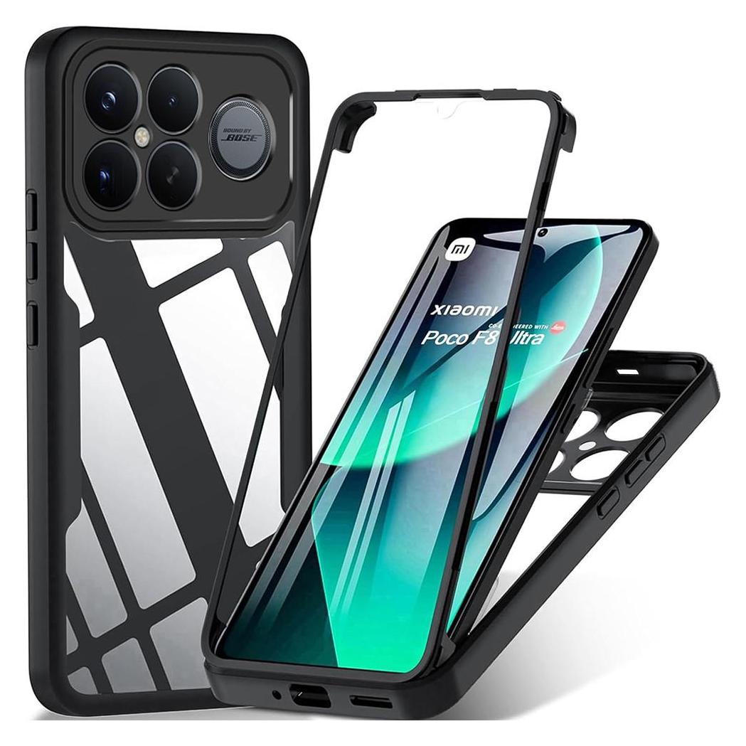 Techsuit - ColorVerse 360 Series + Screen Protector - Xiaomi Poco F8 Ultra - Black (Xiaomi Poco F8 Ultra) (65826131)