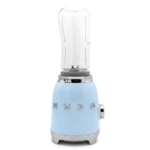 Smeg Standmixer PBF01PBEU 50er Retro Style, mit Trinkflasche, 300 Watt, 600 ml, pastellblau