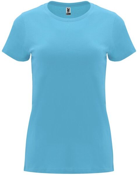 T-shirt ajusté à personnaliser taille fuselée Capri Turquoise XXXL