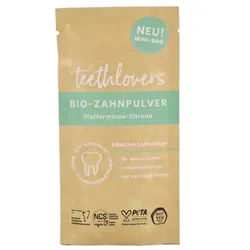 teethlovers Bio-Zahnpulver Pfefferminze-Zitrone Mini-Bag