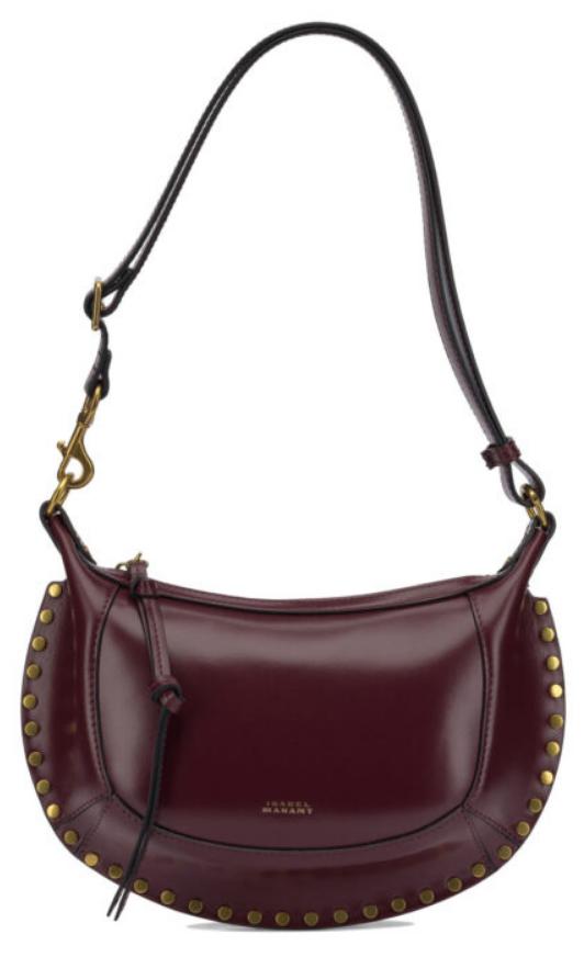 Isabel Marant, kleine Umhängetasche für Damen, bordeauxfarben, aus Leder - UNI