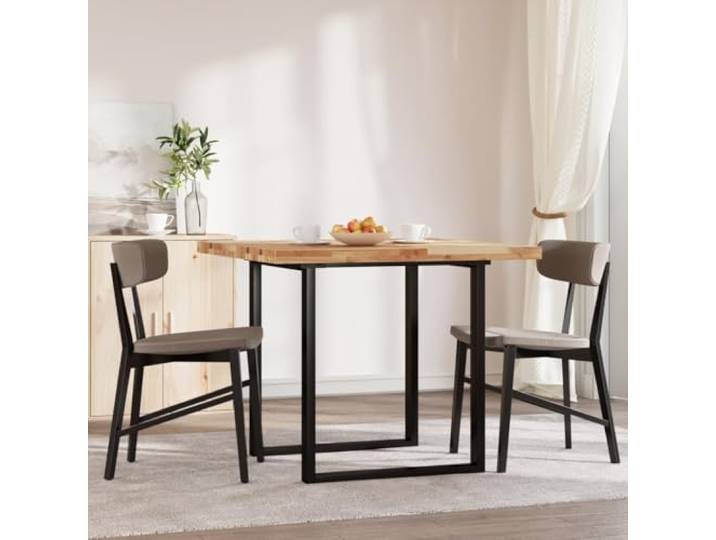 KTHLBRH Quadratische Tischplatte 90 x 90 x 4 cm Massivholz Akazie Natürliches Öl-Finish, glatte Oberfläche, pflegeleicht, Bistrotisch