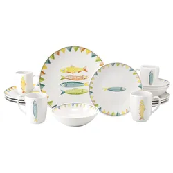 creaTable Kombiservice 16-tlg. SARDINHAS - B/H/T ca. .36x.37x.38