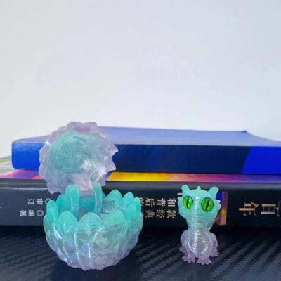 Inspire Select 3D Printed Mini Dragon Toy With Eggs Fantasy Collectible Decor & Gift For Kids mint 1.8 Inches