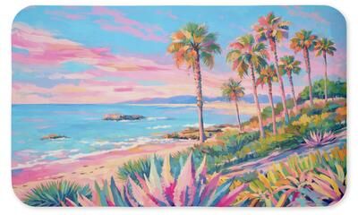 "Stupell Tropical Palm Paradise Kitchen Mat, 18x30 - 18"" x 30"""
