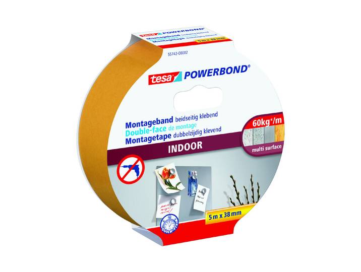 Tesa Powerbond Montageband 5 m x 38 mm