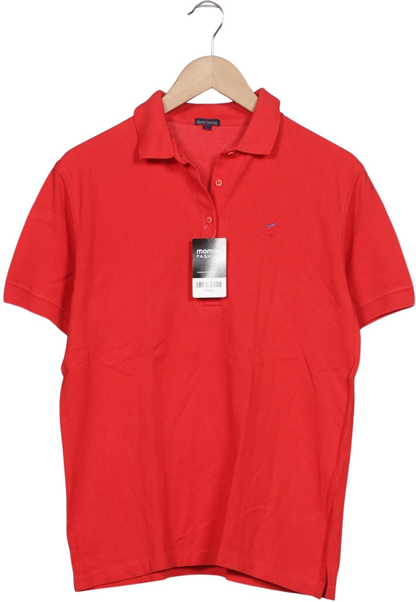 Daniel Hechter Herren Poloshirt, Rot, Gr. L, Baumwolle - Second Hand