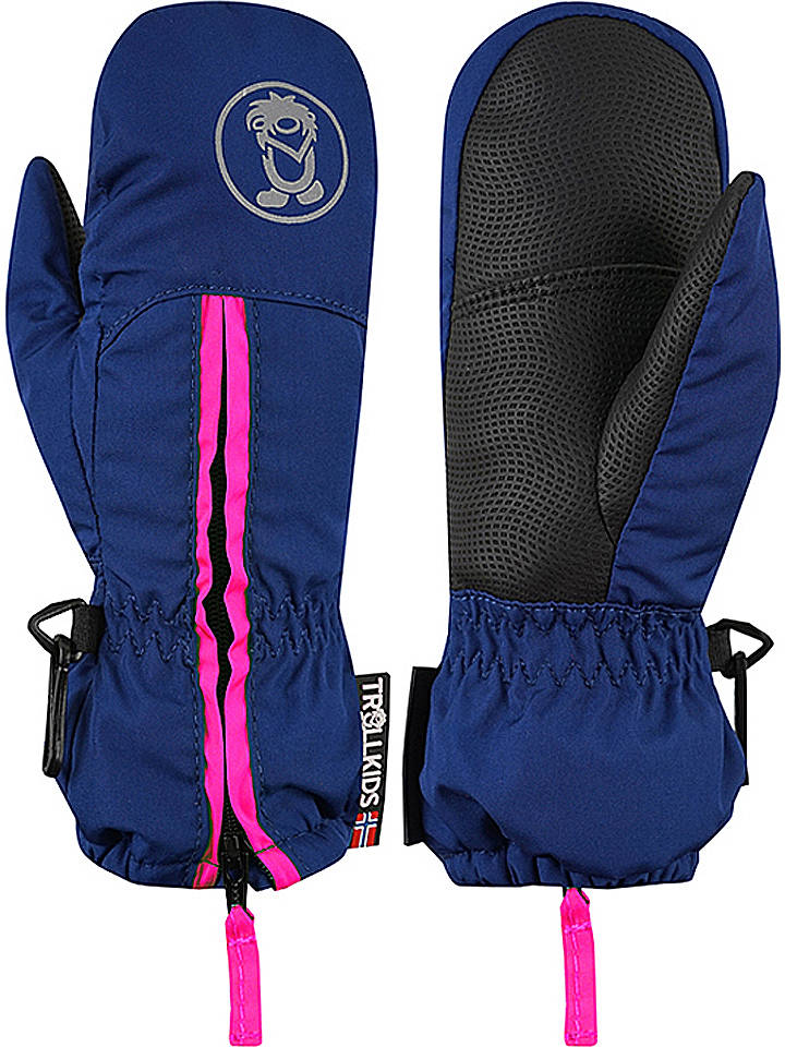 Trollkids Funktions-Fäustlinge "Mitten" in Dunkelblau/ Pink - 3