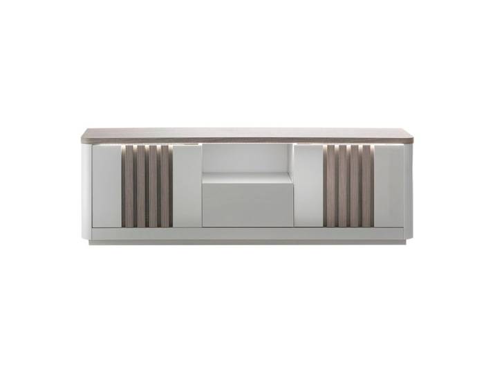 Meuble TV L 170 PESARO Imitation chêne/gris