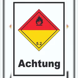 HB-Druck Schild Organische Peroxide Achtung explosiv hochkant A1 (594x841mm)