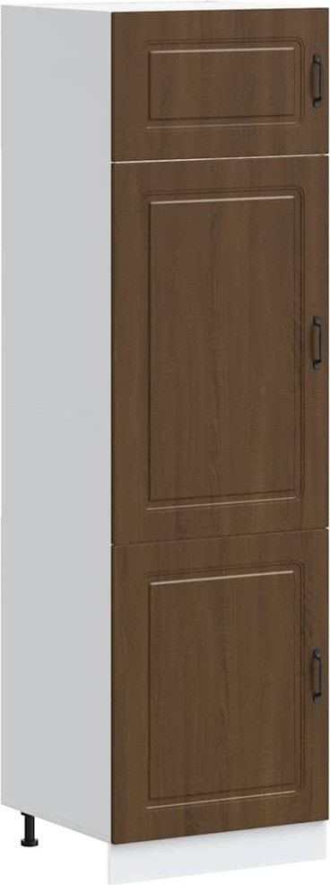 vidaXL Keukenkast Kalmar, bruin eikenlook, wandmontage