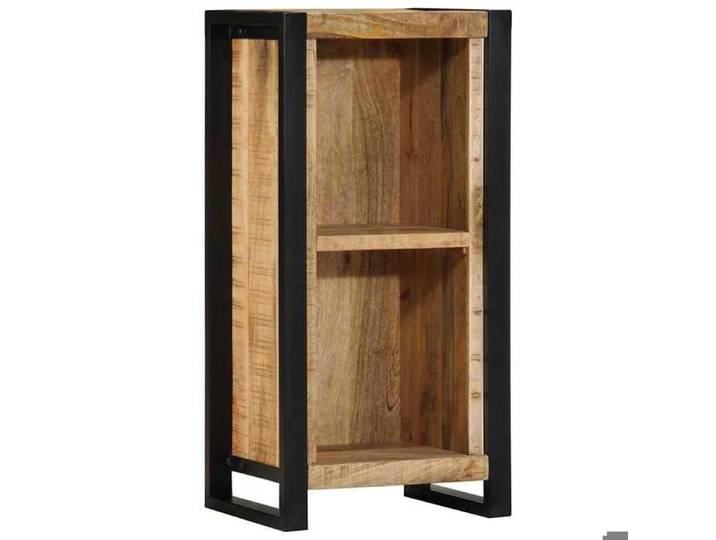 NEW 2026  Cabinet de chevet avec stockage avec étagère Marron Bois de manguier massif 40x30x80 cm L5489