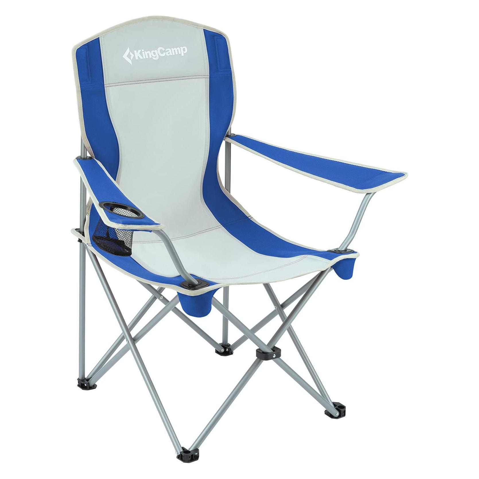 Kingcamp Campingstuhl bis 120Kg, Blau (MAS-KC3818-blue)