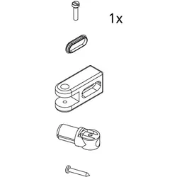 Kermi EBI2019 Set Stabilisierung Wand, weiss, 2534188 2534188