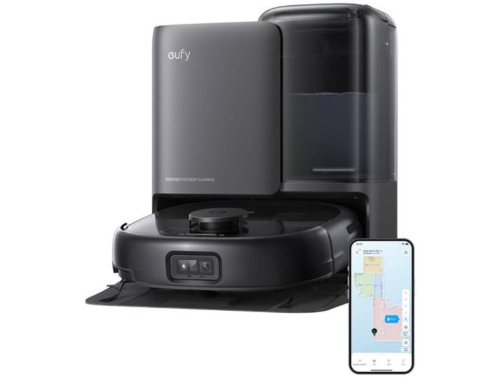 Eufy Robot Vacuum Omni E25 Robot stofzuiger Zwart