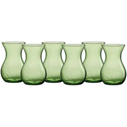 Ritzenhoff & Breker Rosalie Vase aus Glas 18 cm 6er Set - Grün