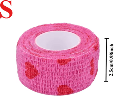 Inspire Picks FlexCare Self Adhesive Pet Bandage Wrap For Dogs & Cats 1pc Pink Heart S
